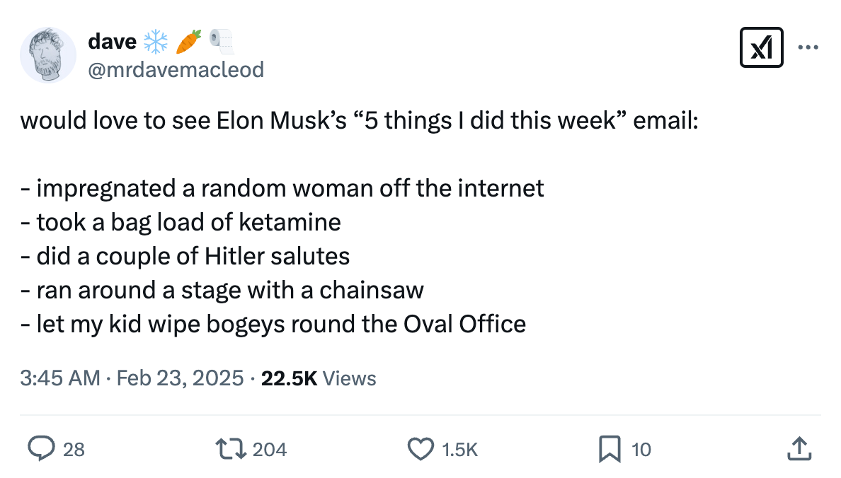 Screenshot of X Tweet